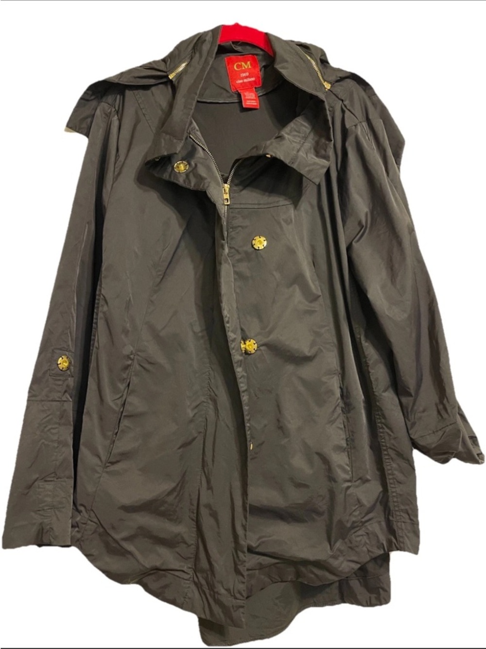 CIAO MILANO Short Green Trenchcoat